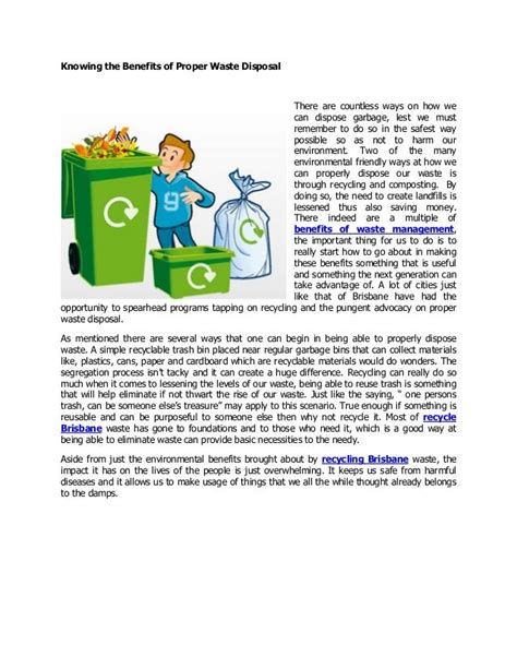 advantages of garbage collection|Learning about proper waste disposal .